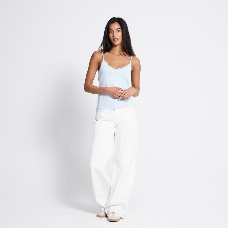 Lace singlet "Pauline" Light blue